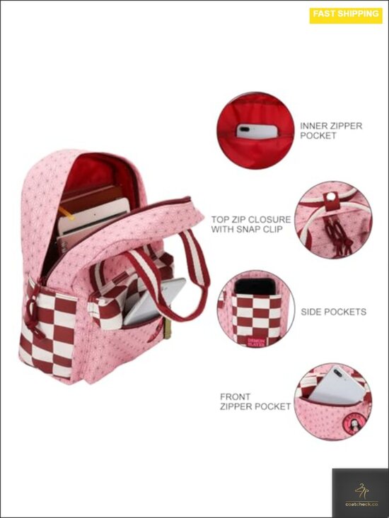 Demon Slayer Mini Backpack Women\'s Nylon Casual Daypack Official Licensed main image 5
